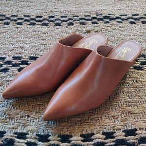 Seychelles leather pointed mules